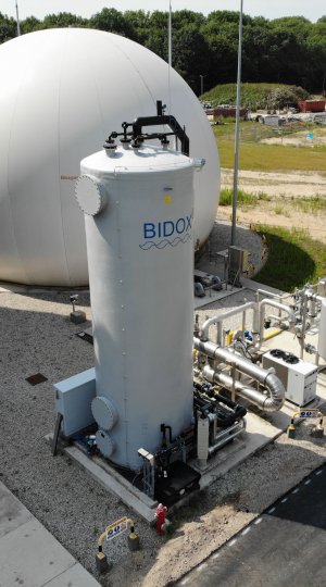 Biogasbehandeling Den Bosch installatie